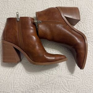 Brown Leather Ankle Boots